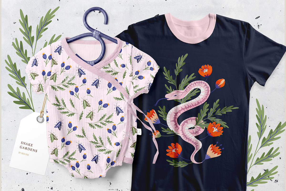 Snake Illustration & pattern bundle, an Animal Illustration by Red Ink (Photo 8 of 9)