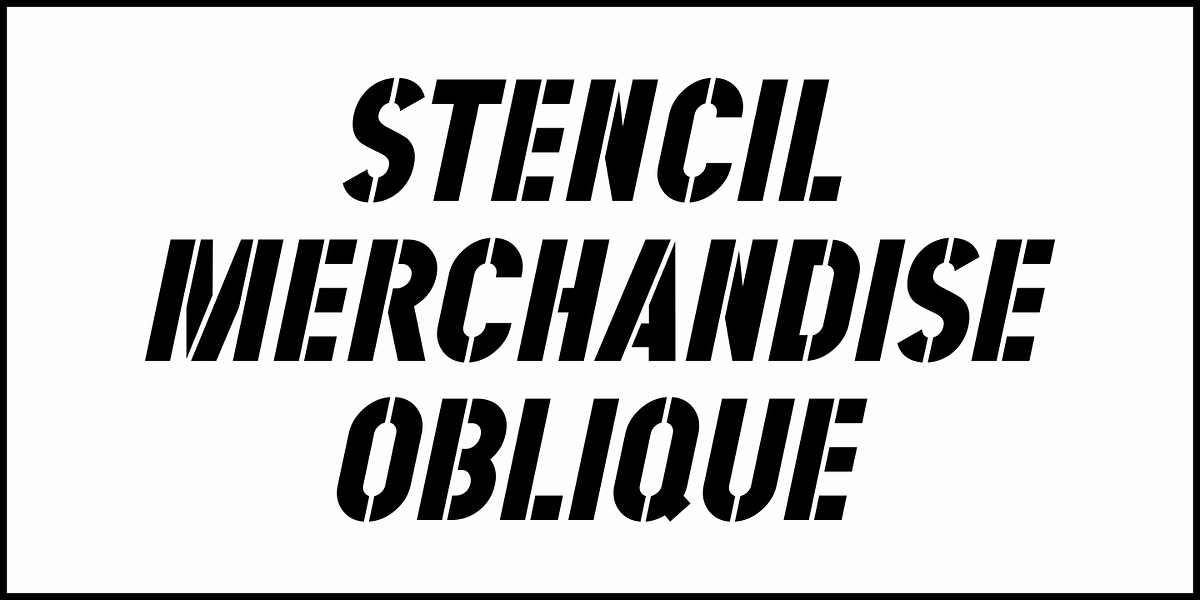 Stencil Merchandise JNL, a Sans Serif Font by Jeff Levine Fonts (Photo 4 of 5)