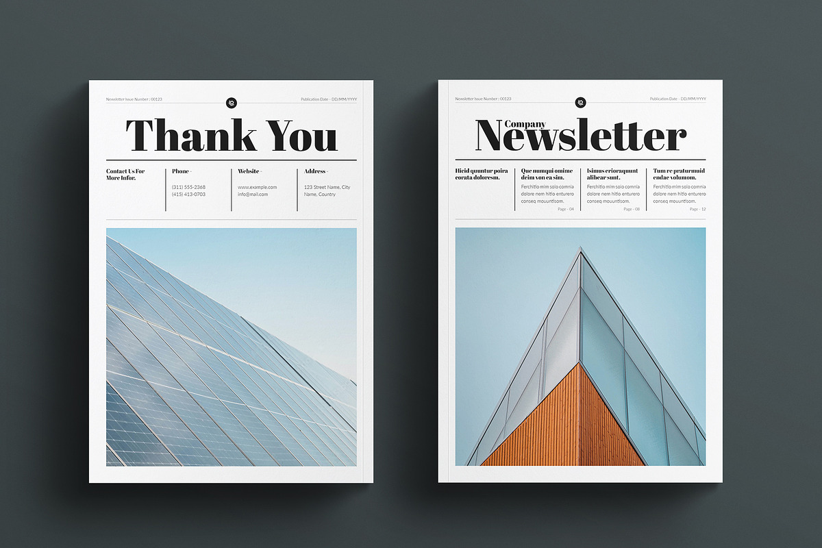 Company Newsletter Template, a Brochure Template by E-Type (Photo 7 of 7)