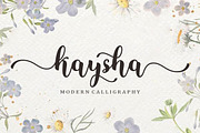 Kaysha Script, a Script Font by Bosstype Studio (Thumbnail 1 of 8)