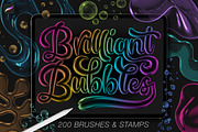 Brilliant Bubble Procreate Brushes, a Brush Add-On by The Creative Bix (Thumbnail 1 of 15)