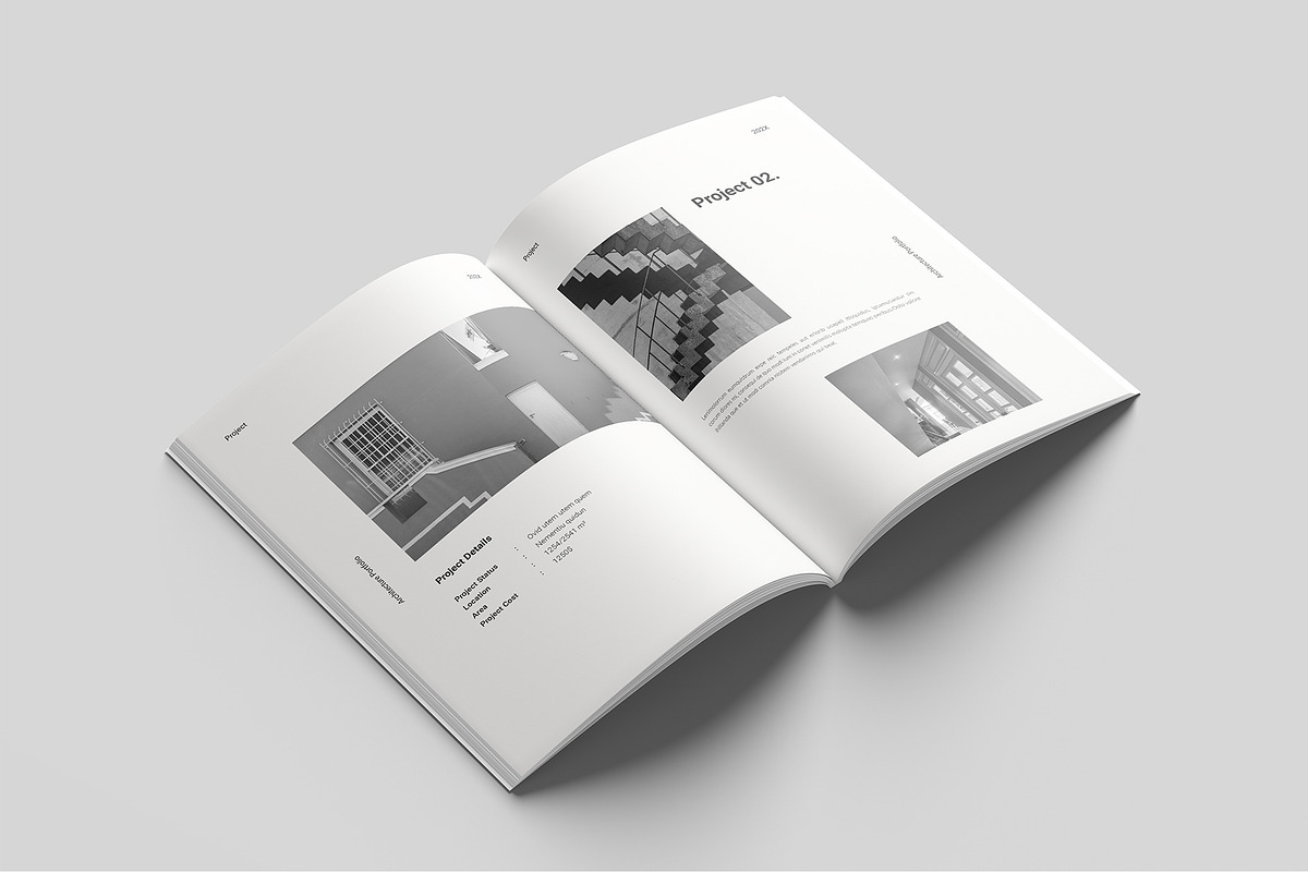 Architecture Portfolio Template, a Brochure Template by RusenoelType (Photo 5 of 9)