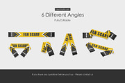 Fan Scarf Mockup Set, an Apparel Mockup by Country4k (Thumbnail 4 of 4)