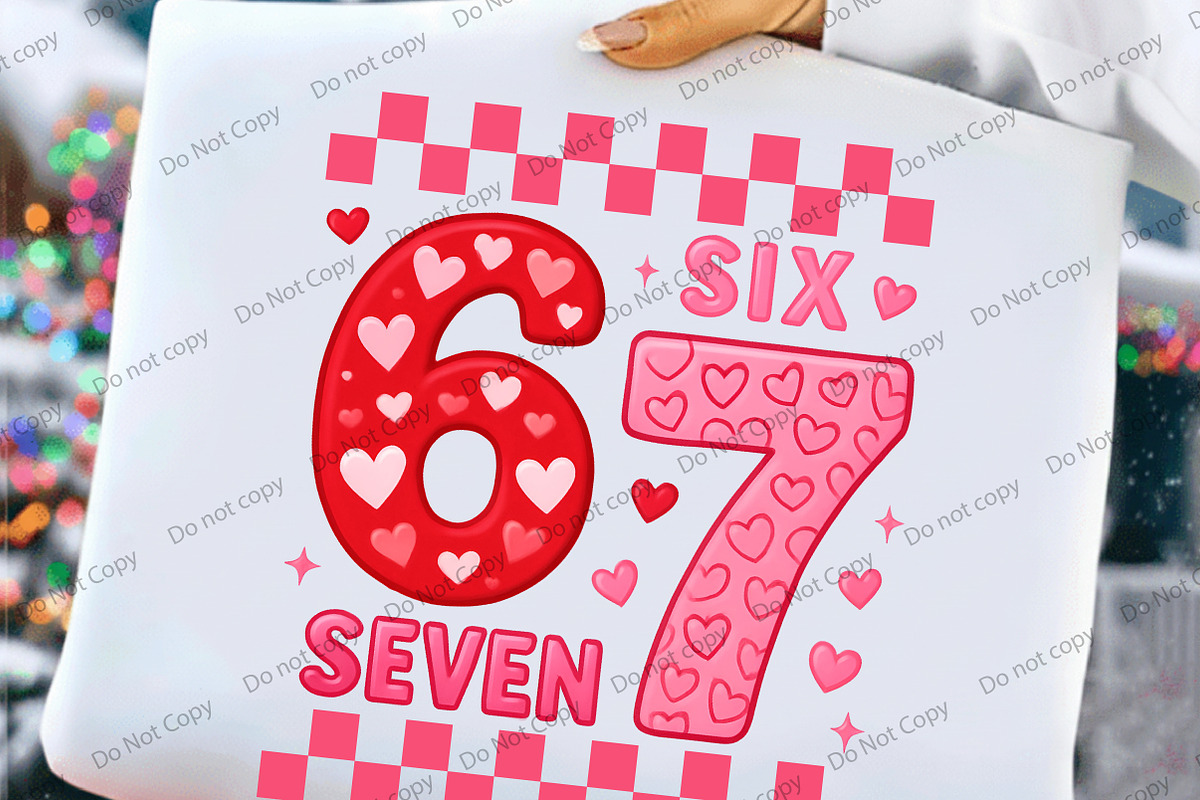Six Seven Valentine PNG, an Illustration by Libby Wishes (Photo 3 of 8)