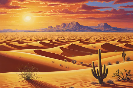 Desert landscape photograph, a Nature Photo by ComfortQ