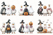 Whimsical Halloween Goose Clipart, an Illustration by OK Design (Thumbnail 2 of 5)