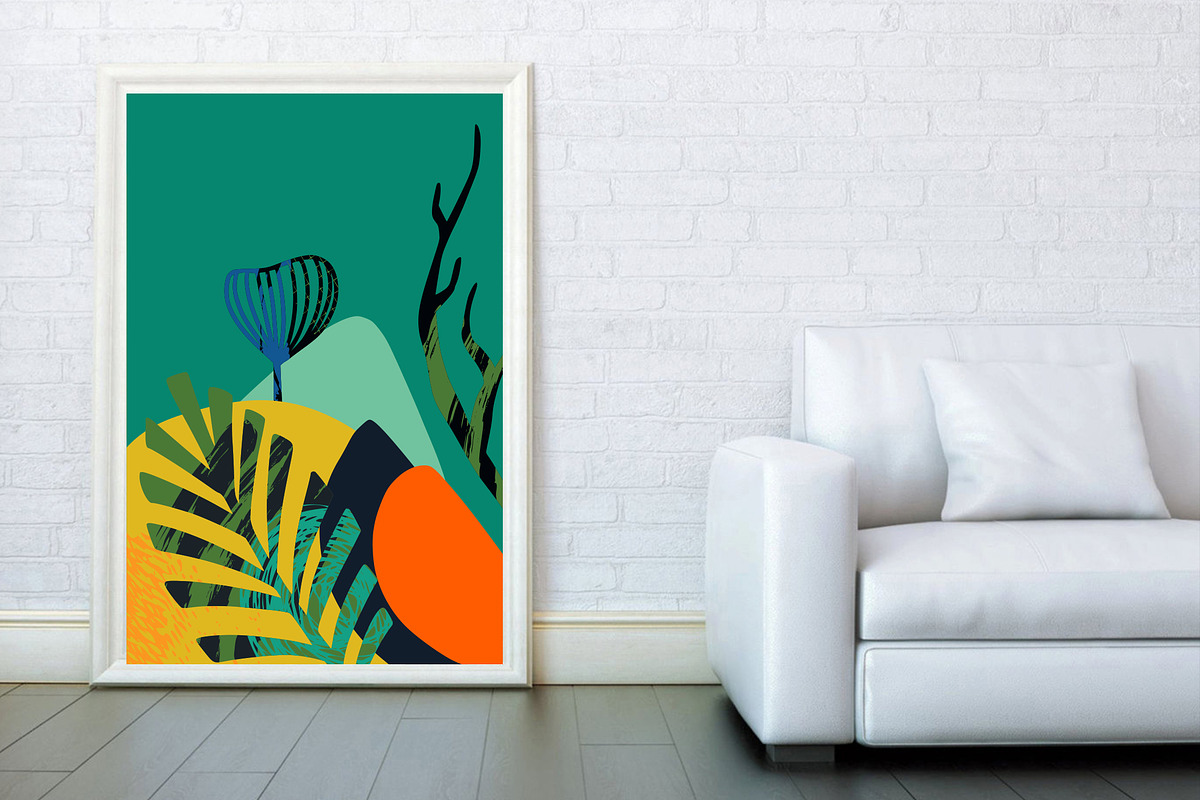 Summer abstract cards & posters, a Decorative Illustration by Molly art