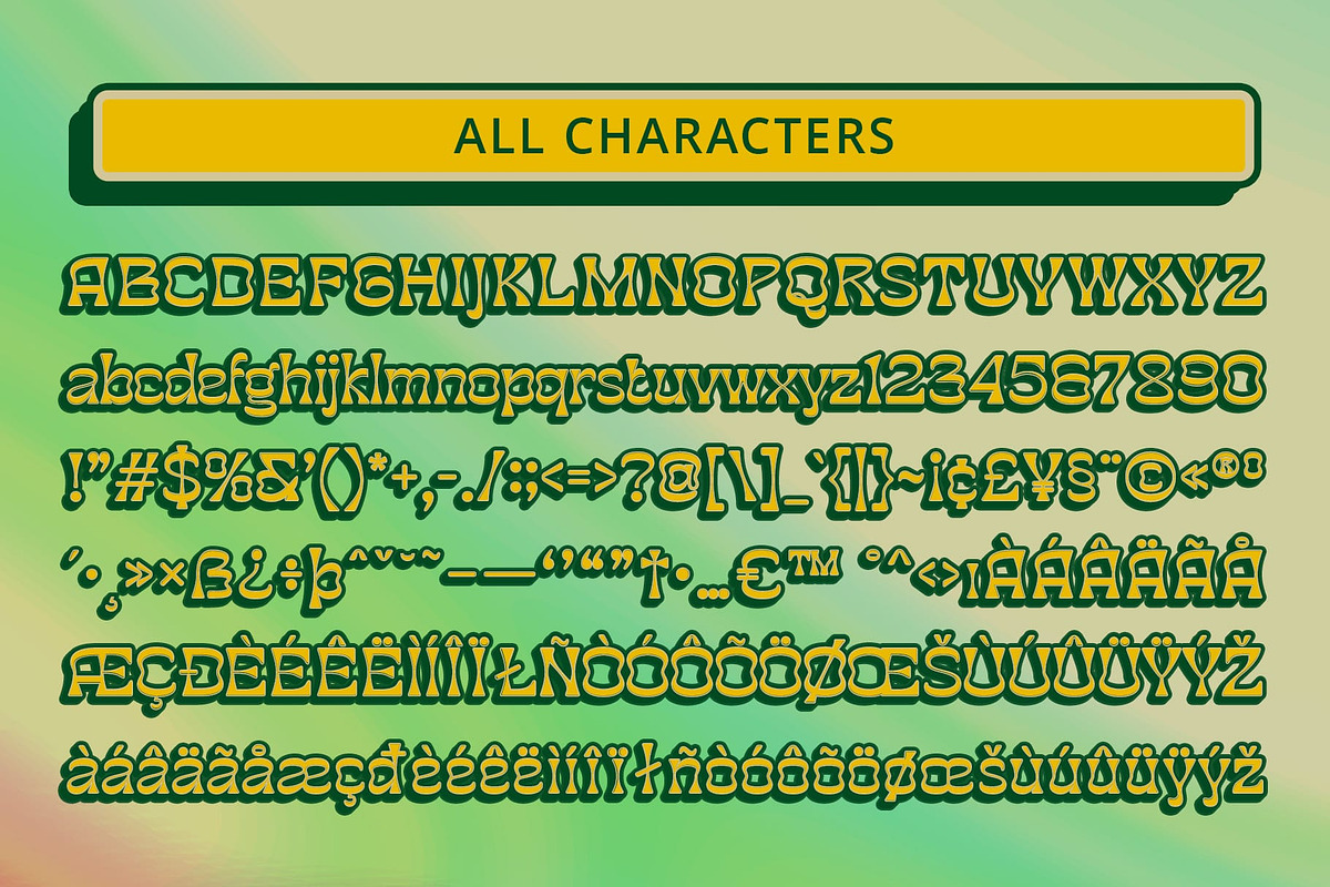 Caplosy 3D, a Sans Serif Font by Craft Supply Co. (Photo 7 of 8)