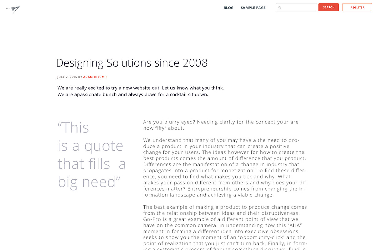Flyaway Landing, a Landing Page Template by Pixel Co. (Photo 5 of 5)