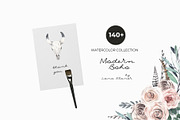 -50% MODERN BOHO: watercolor floral, an Object Graphic by Lana Elanor (Thumbnail 12 of 12)