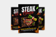 Steak BBQ Fast Food Flyer Template, a Flyer Template by Yunus Ahmad (Thumbnail 3 of 3)