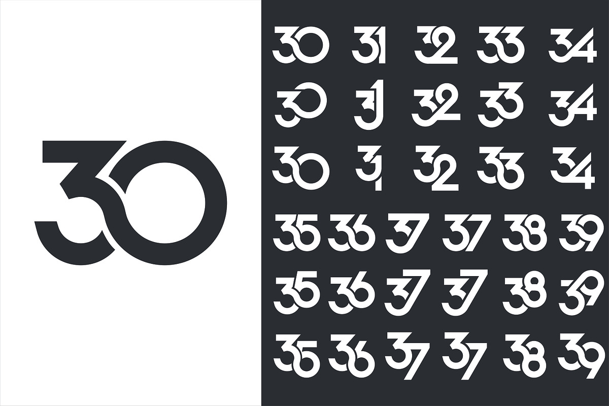 number 30 to 39 logo designs., a Branding & Logo Template by BARONSTD (Photo 3 of 3)