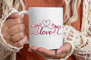 Coquette Bow Heart Love Valentine PN, an Illustration by designcity5 (Thumbnail 7 of 8)
