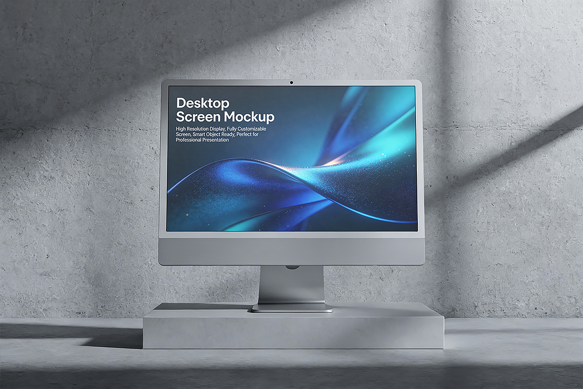Desktop Screen Mockup, a Product Mockup by Pitchlook.Studio (Photo 3 of 4)