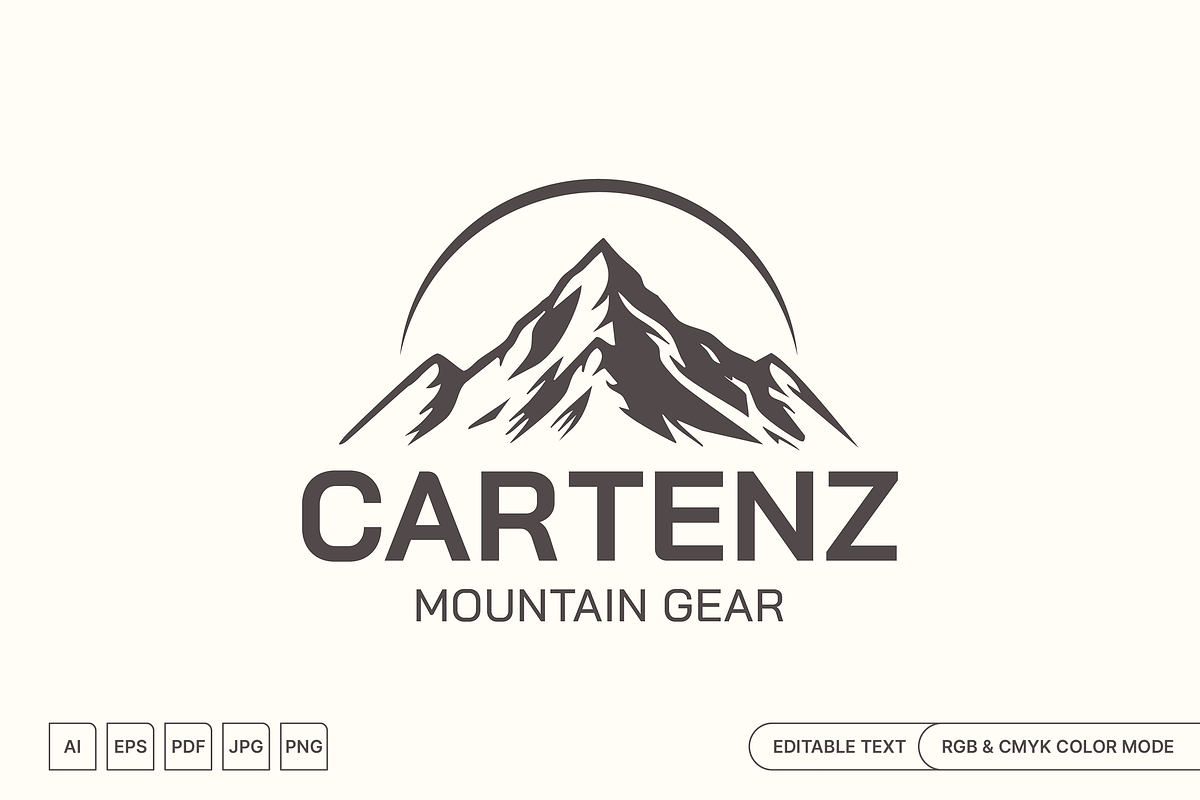 Cartenz Mountain Gear logo, a Branding & Logo Template by muhisya