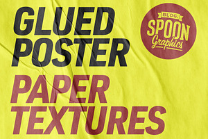 Glued Poster Paper Textures