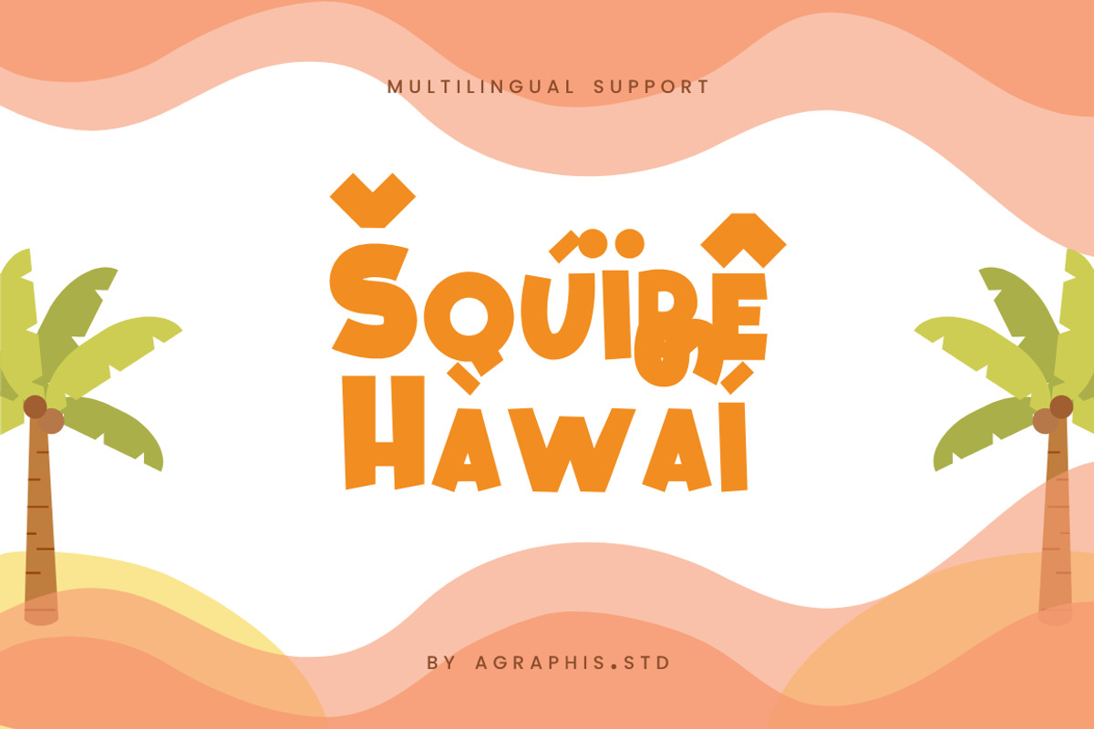 Squire Hawaii Display Font, a Sans Serif Font by KennedyStudio (Photo 4 of 8)