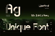 Linetical, a Sans Serif Font by Burntilldead (Thumbnail 5 of 12)