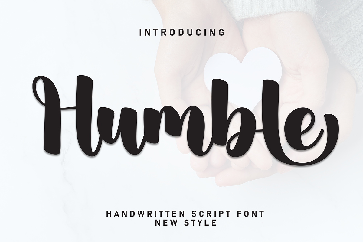 Humble | Script Font, a Handwritten Font by Scratchones (Photo 1 of 9)