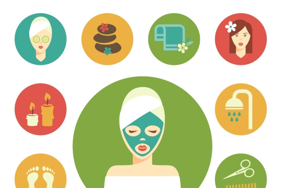 Vector Salon Spa Icon Set