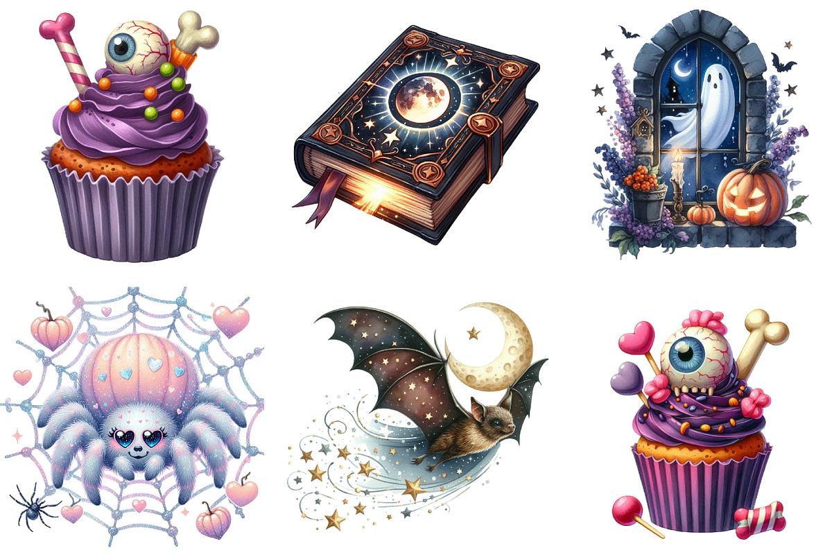 Halloween Clipart, an Illustration by DreamArtGraphic (Photo 3 of 5)