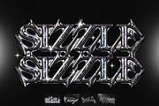 Chrome Metallic Text Effects, a Layer Style Add-On by Matsero (Thumbnail 1 of 4)
