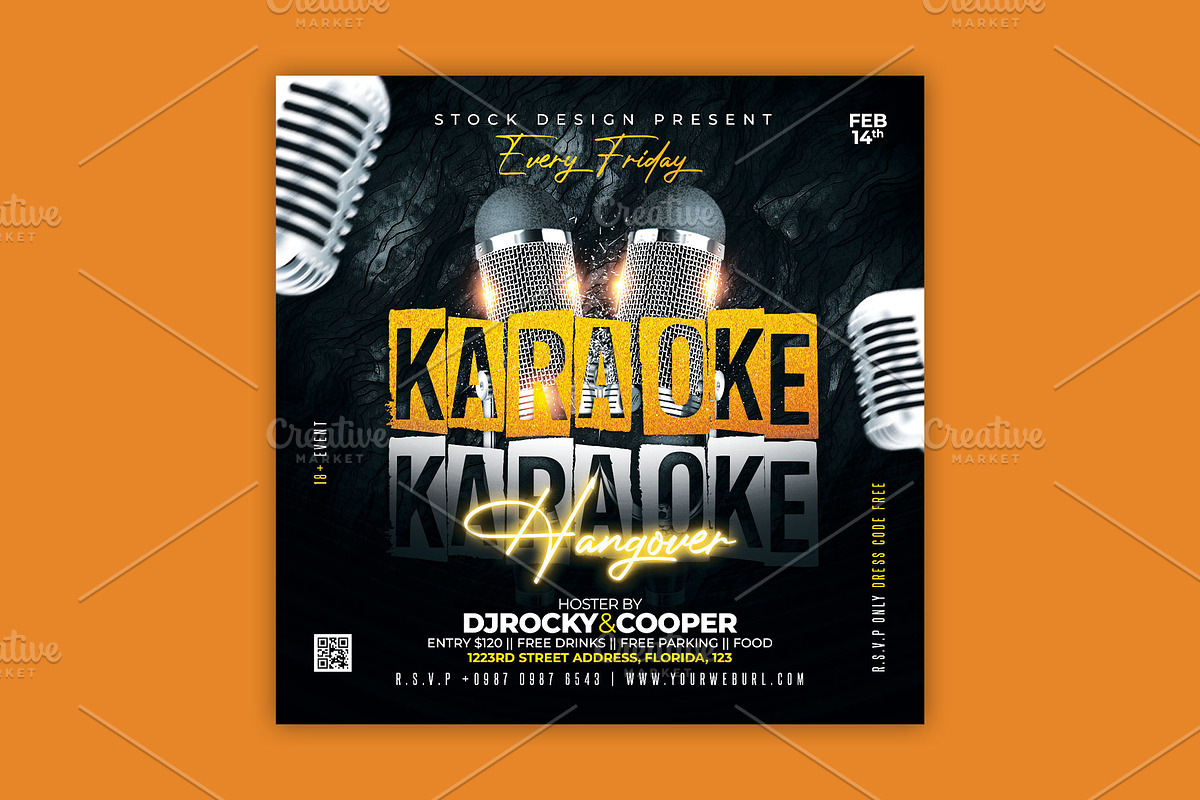 Karaoke Flyer, a Flyer Template by Stock_Design (Photo 2 of 2)