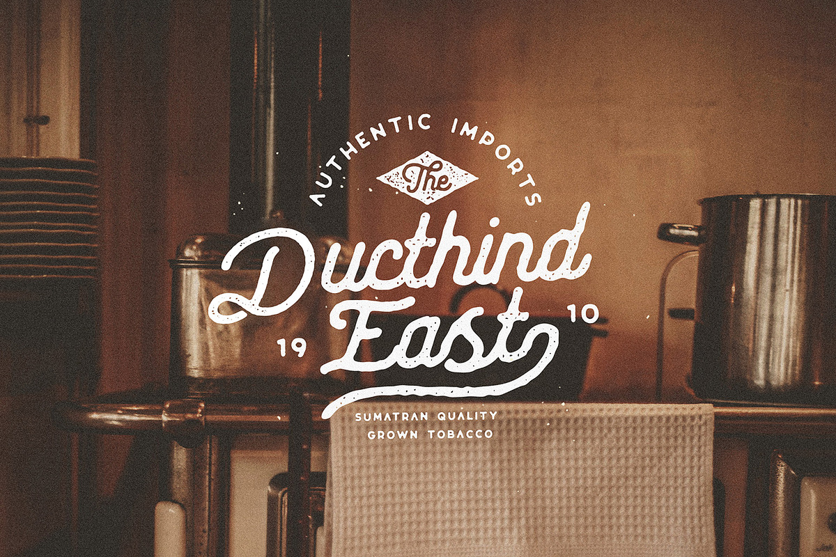 Riverfall Rounded Textured Typeface preview 6