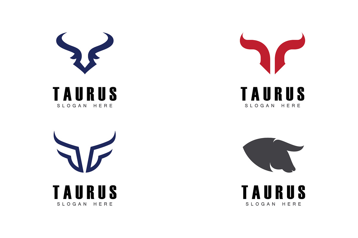 Taurus logo icon template design, a Graphic by T.Vooka