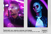 Cyber Neon Overlays, a Brushes & More by PhotoSpirit (Thumbnail 5 of 9)