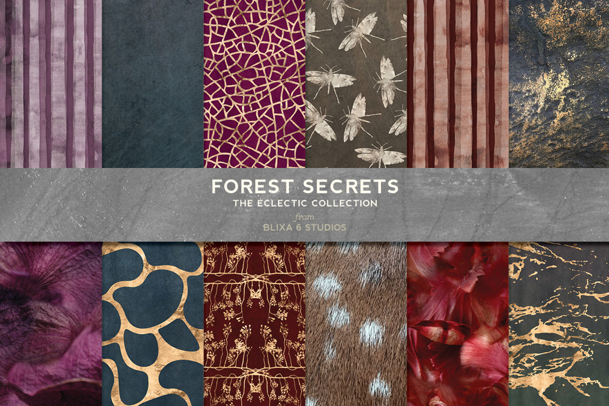 Forest Secrets Woodland Collection, a Pattern Graphic by Blixa 6 Studios (Photo 1 of 5)