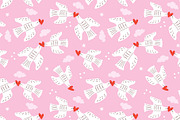 Dove Seamless Pattern Collection, a Pattern Graphic by AnbyArt (Thumbnail 2 of 10)