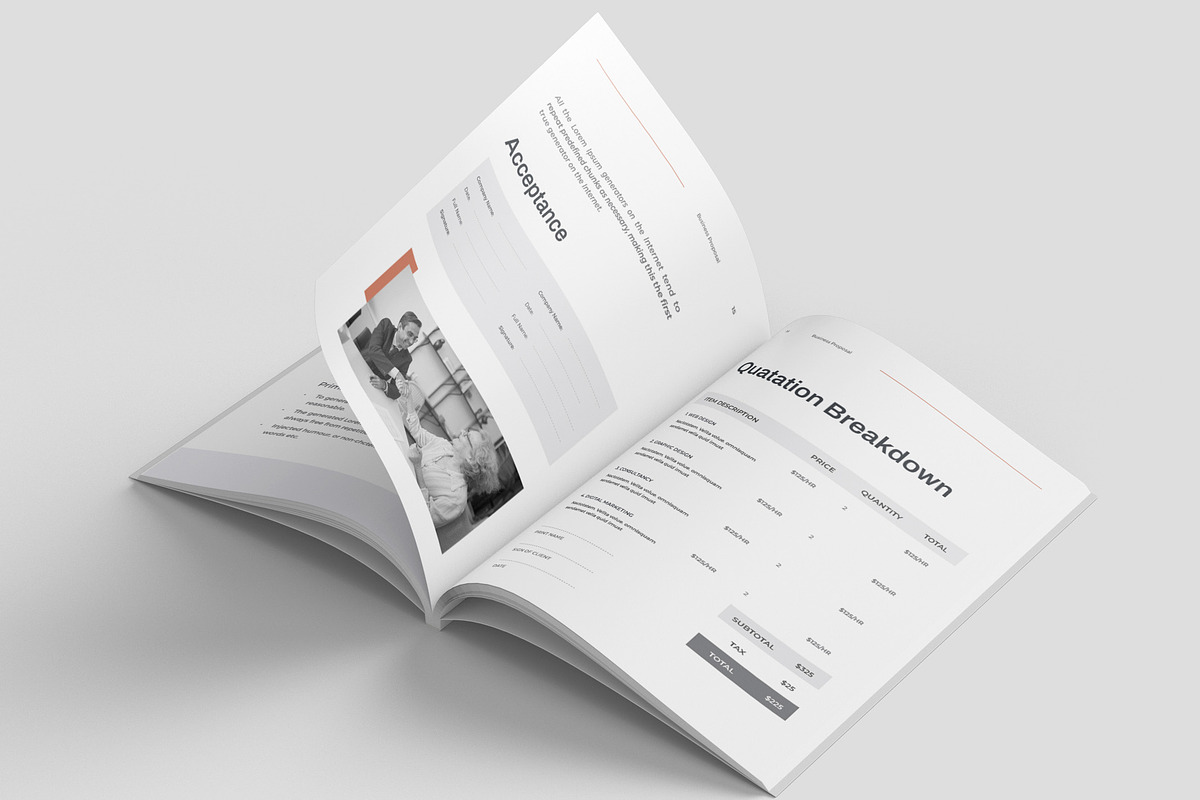 Business Proposal Template | MS Word, a Brochure Template by Niofix (Photo 4 of 6)