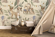 Watercolor forest Boho animal set, an Animal Illustration by TanyaSchuka (Thumbnail 10 of 10)