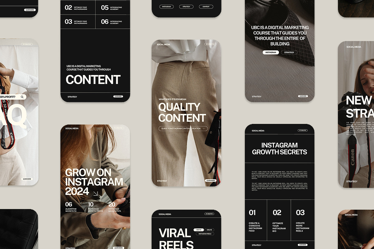 200 Instagram Templates for Coaches, a Social Media Template by Instprofi | Studio Estimo (Photo 16 of 16)