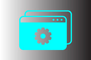 Browser icon design template, a Solid Icon by Sumberpangan (Thumbnail 3 of 3)