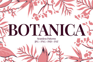 Organic Seamless Botanical Patterns, a Pattern Graphic by Declipo Patt