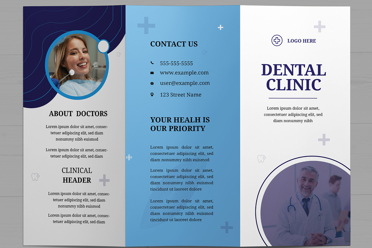 Medical Trifold Brochure, a Brochure Template by MightyDesign (Photo 2 of 7)