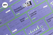 Purple Green Modern Pitch Deck PPT, a Presentation Template by graphicook (Thumbnail 2 of 8)