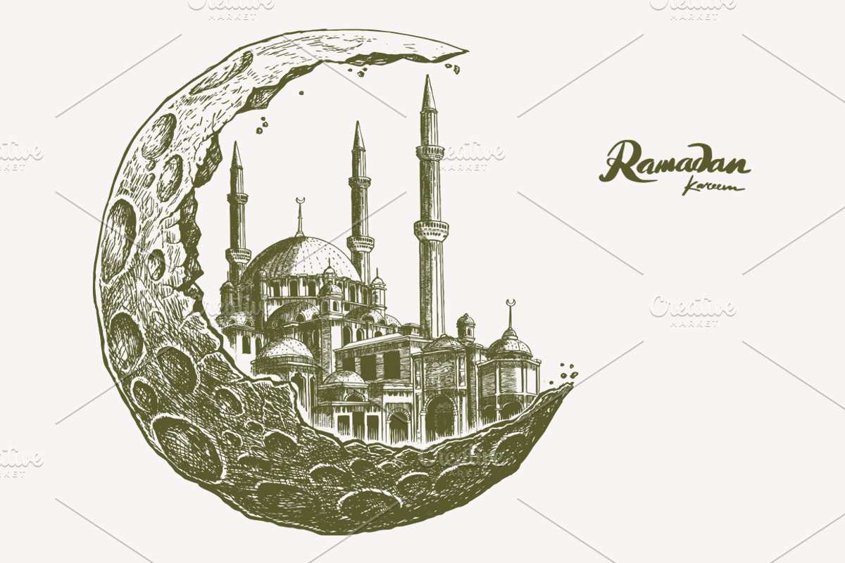 Ramadan Kareem Vector, illustration, a Decorative Illustration by Graphobia