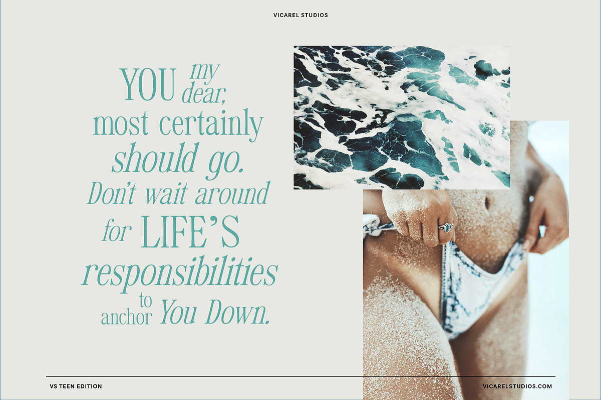 VS Teen Edition – Retro Serif Font, a Serif Font by Vicarel Studios (Photo 19 of 21)