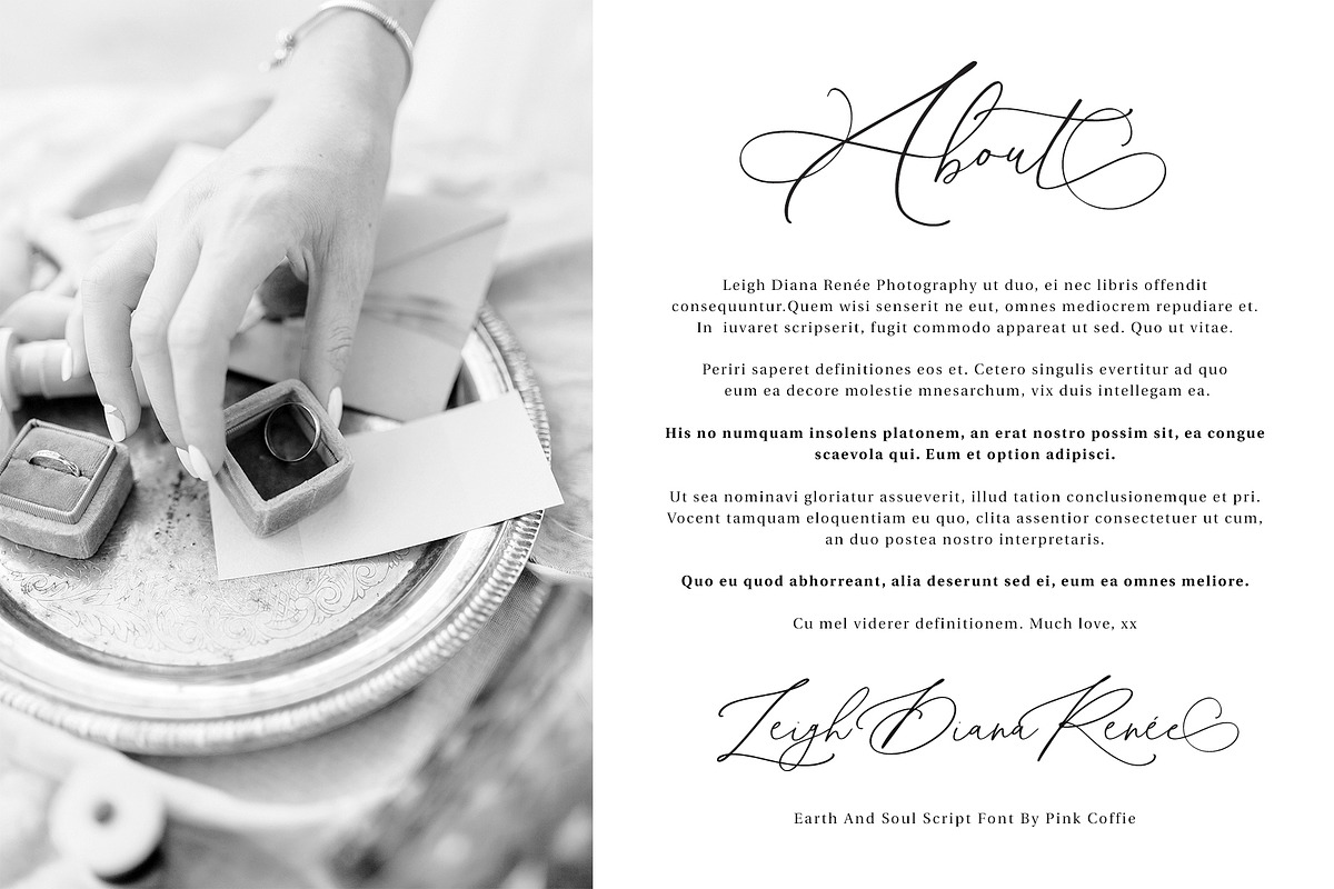 Earth And Soul | Elegant Script Font preview 5