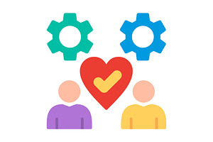 Respect Flat Icon, a Duotone Icon by Pexelpy