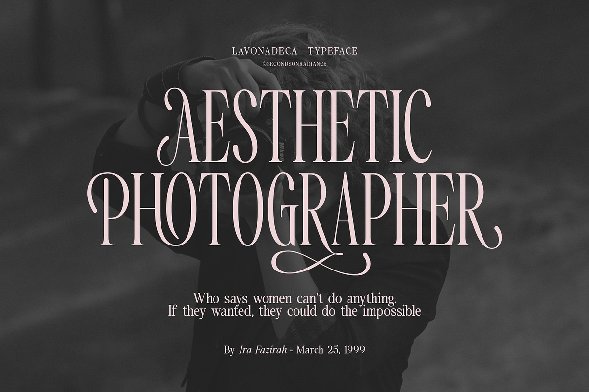 SS Lavonadeca - Flourish Serif Font, a Serif Font by Typocracy Studio (Photo 4 of 15)
