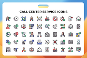 Call Center Service Icons, a Duotone Icon by Wencory (Thumbnail 1 of 3)