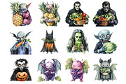 Vegan Vampire Clipart, an Illustration by Design Market (Thumbnail 3 of 3)