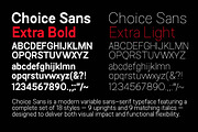 Choice Sans, a Sans Serif Font by Typehill (Thumbnail 5 of 12)