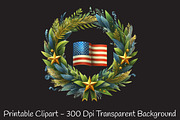 Green And Gold 4th Of July Clipart, an Illustration by RobertsArt (Thumbnail 4 of 7)