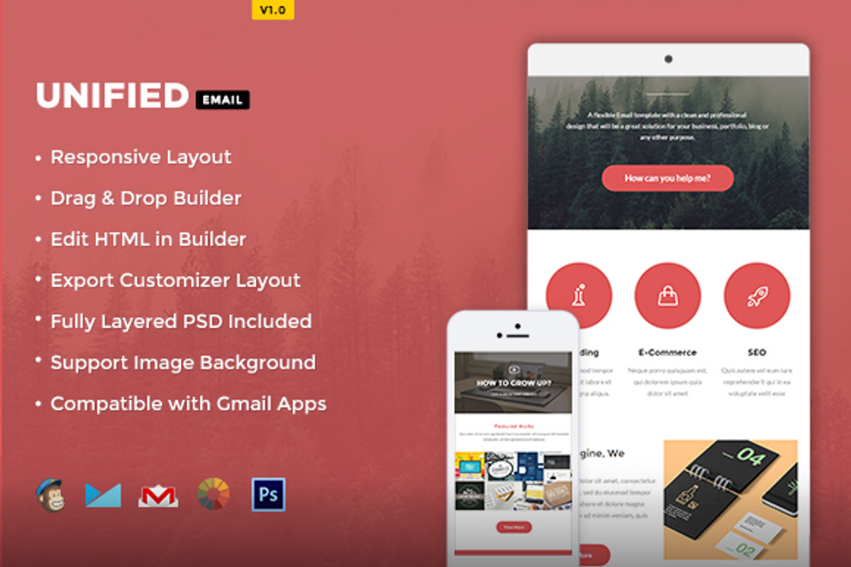 Unified- Business E-Newsletter, an Email Template by NancyS