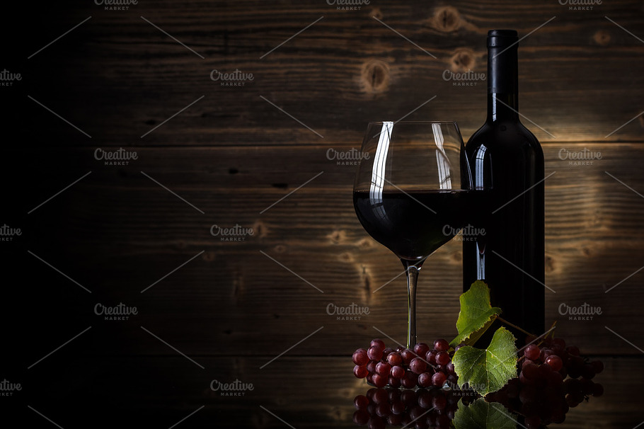Glass Of Red Wine Stock Photo Containing Alcohol And Background